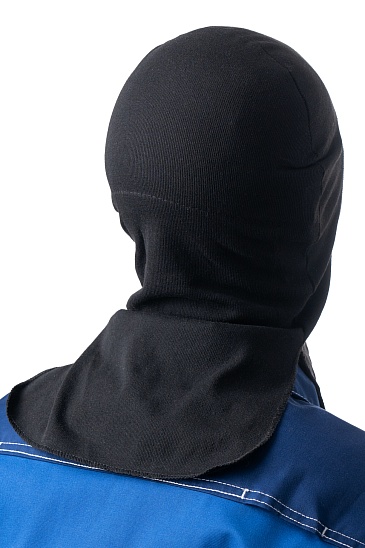 Rib-knit helmet liner, black