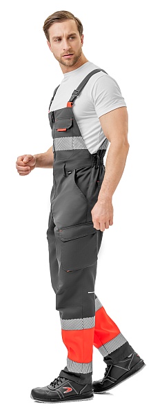 HELIOS  men's  high-visibility bib overall