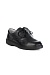 DIMA mens low ankle leather shoes, black