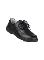 DIMA men’s low ankle leather shoes, black