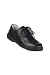 DIMA mens low ankle leather shoes, black