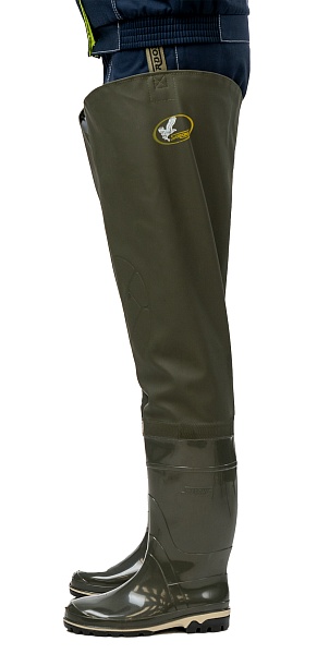 Fisherman women's fishing boots made of PVC and vinitol