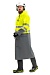 &quot;CYCLONE HIGH-VIZ&quot; men's signal raincoat for protection against oil, petrochemicals and water. Fluorescent yellow with gray