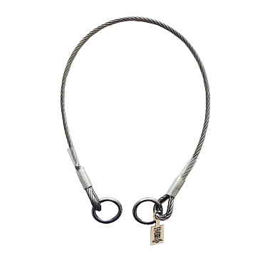 AP 001 stainless steel anchor sling with soft eyes and two rings, available sling length is 2.0m