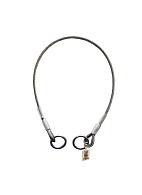 AP 001 stainless steel anchor sling with soft eyes and two rings, available sling length is 2.0m