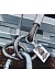 AP 001 stainless steel anchor sling with soft eyes and two rings, available sling length is 1.5m