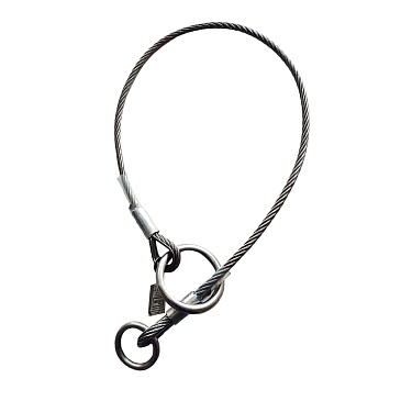 AP002 stainless steel anchor sling with soft eyes, with a large ring and a small ring, available sling length is 0.8m