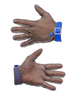 MANULATEX GCM chain mail glove, with a PU strap, without an arm guard (size 9-9.5)