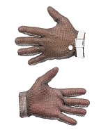 MANULATEX GCM chain mail glove, with a PU strap, without an arm guard (size 7-7.5)
