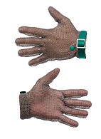 MANULATEX GCM chain mail glove, with a PU strap, without an arm guard (size 6-6.5)