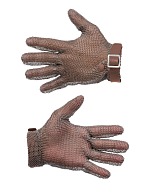 MANULATEX GCM chain mail glove, with a PU strap, without an arm guard (size 5-5.5)