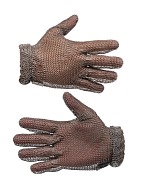 MANULATEX WILCO chain mail glove, without an arm guard, with stainless steel spring (size 5-5.5)
