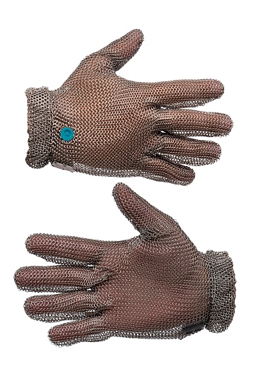 MANULATEX WILCO chain mail glove, without an arm guard, with stainless steel spring (size 6-6.5)