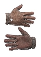 MANULATEX WILCO chain mail glove, without an arm guard, with stainless steel spring (size 7-7.5)