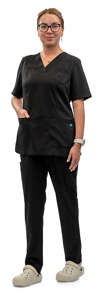 NOIR ladies scrub top