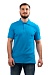 POLO T-shirt, with a turndown collar, turquoise