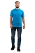 POLO T-shirt, with a turndown collar, turquoise