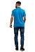 POLO T-shirt, with a turndown collar, turquoise