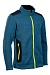 ACTIVE fleece knit jacket, blue melange