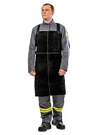 Welder apron for protection against sparks and molten metal splash