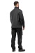 ACTIVE fleece knit jacket, gray melange