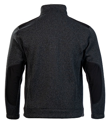 ACTIVE fleece knit jacket, gray melange